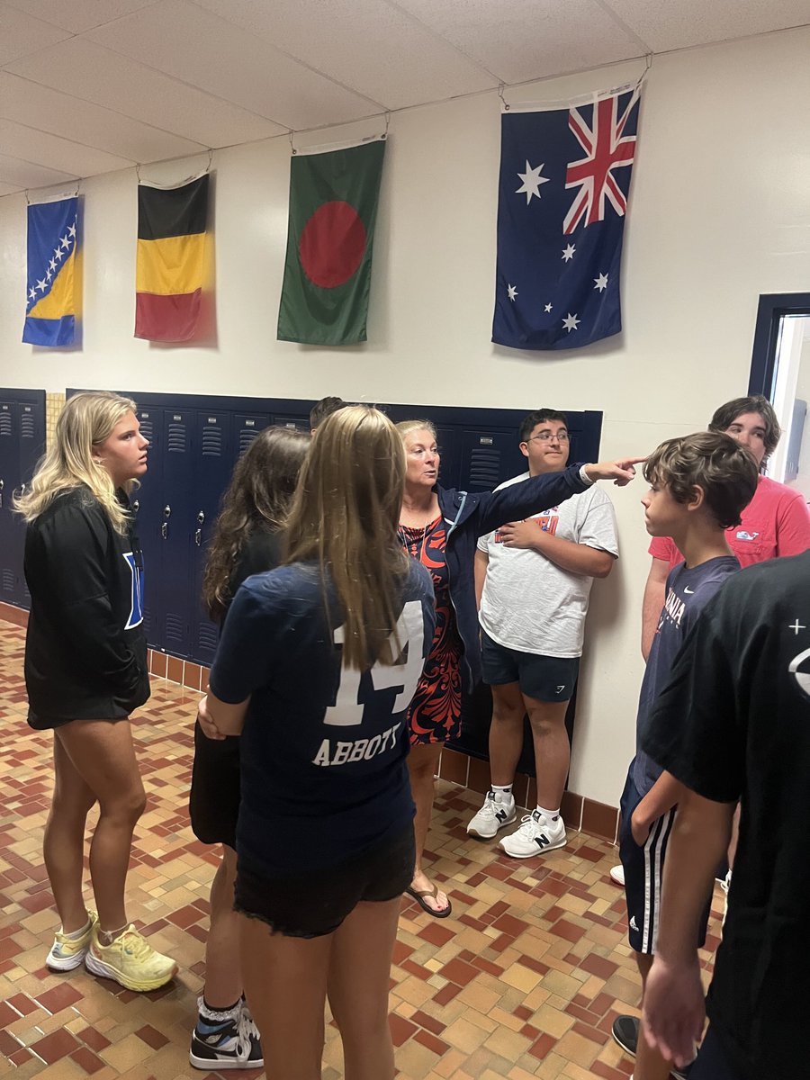 Ms. Marden taking building field trip to see if they can identify the switches in the building. I should probably tag along :) ⁦<a href="/LCHS1954/">LCHS news</a>⁩