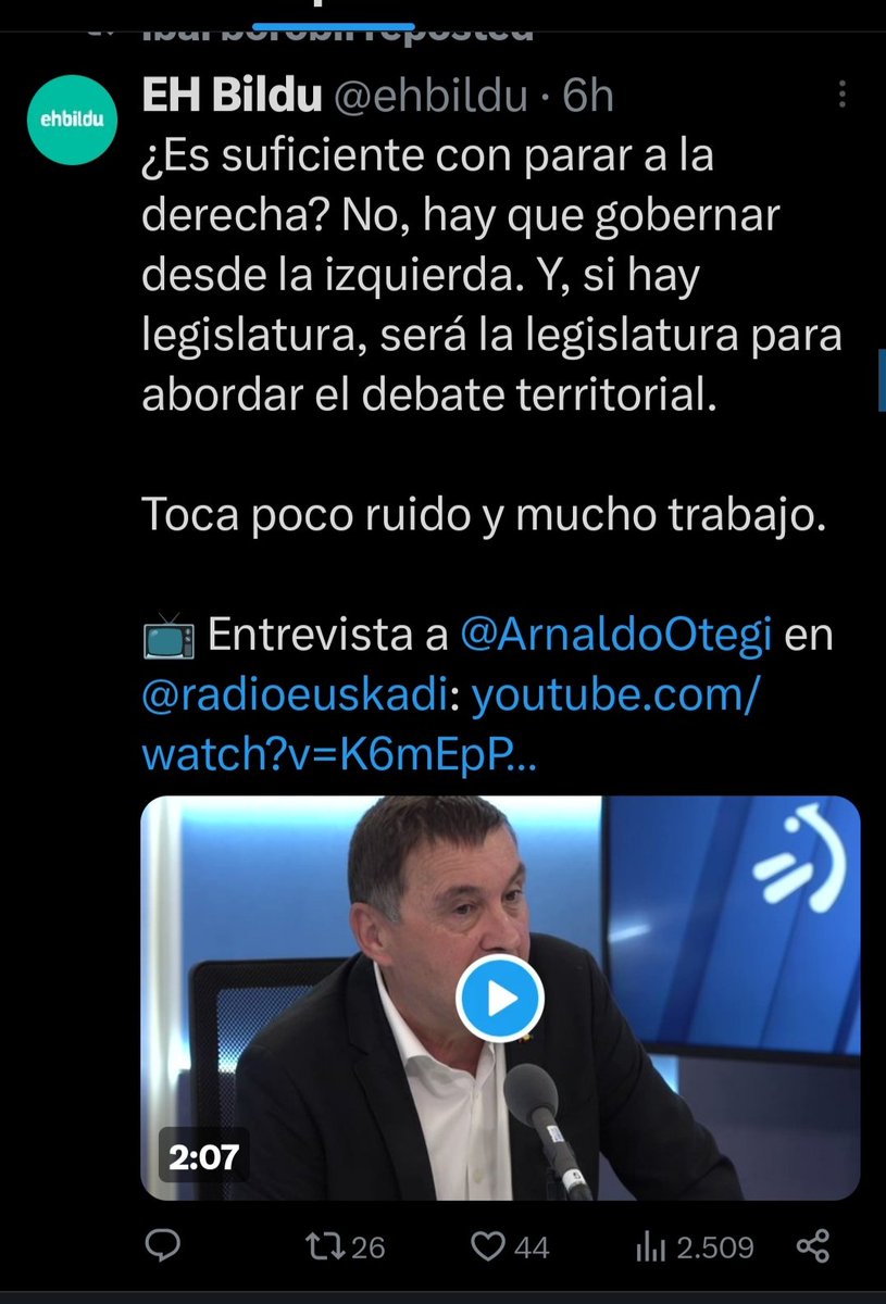 "Toca poco ruido y mucho trabajo" ideiaren atzean dauden aurreiritziek politikaren ikuspegi bat azaleratzen dute: elitista. Alderdiek bilera ezkutuetan negozistuko dute, herritarrak bitartean, geldik. Horrek ez du funtzionatzen.
Jendarte aktiboa eta erradikala behar dugu.