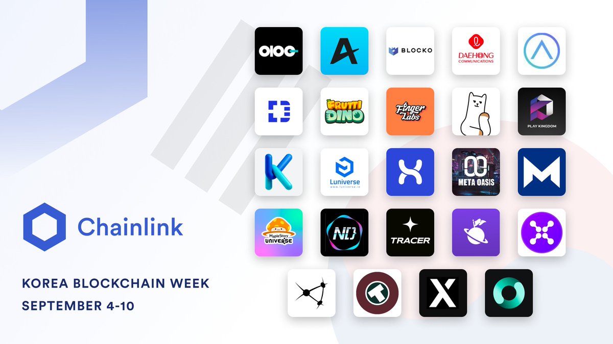chainlink's tweet image. Korean projects and companies are going full steam ahead with Web3 adoption.

With the growing demand for Web3 services, some of the largest companies and projects in the country are joining the #Chainlink ecosystem ⬇️