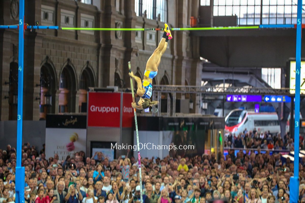 MakingOfChamps's tweet photo. Australia's Nina Kennedy was in the form of her life, improving on her Area Record from the World Championships in Budapest, scaling a new height of 4.91m to win the women's Pole Vault at the #ZurichDL 🇨🇭. Kennedy surpassed her previous Australian Record of 4.90m, which set last week in Budapest to win the joint GOLD medal.