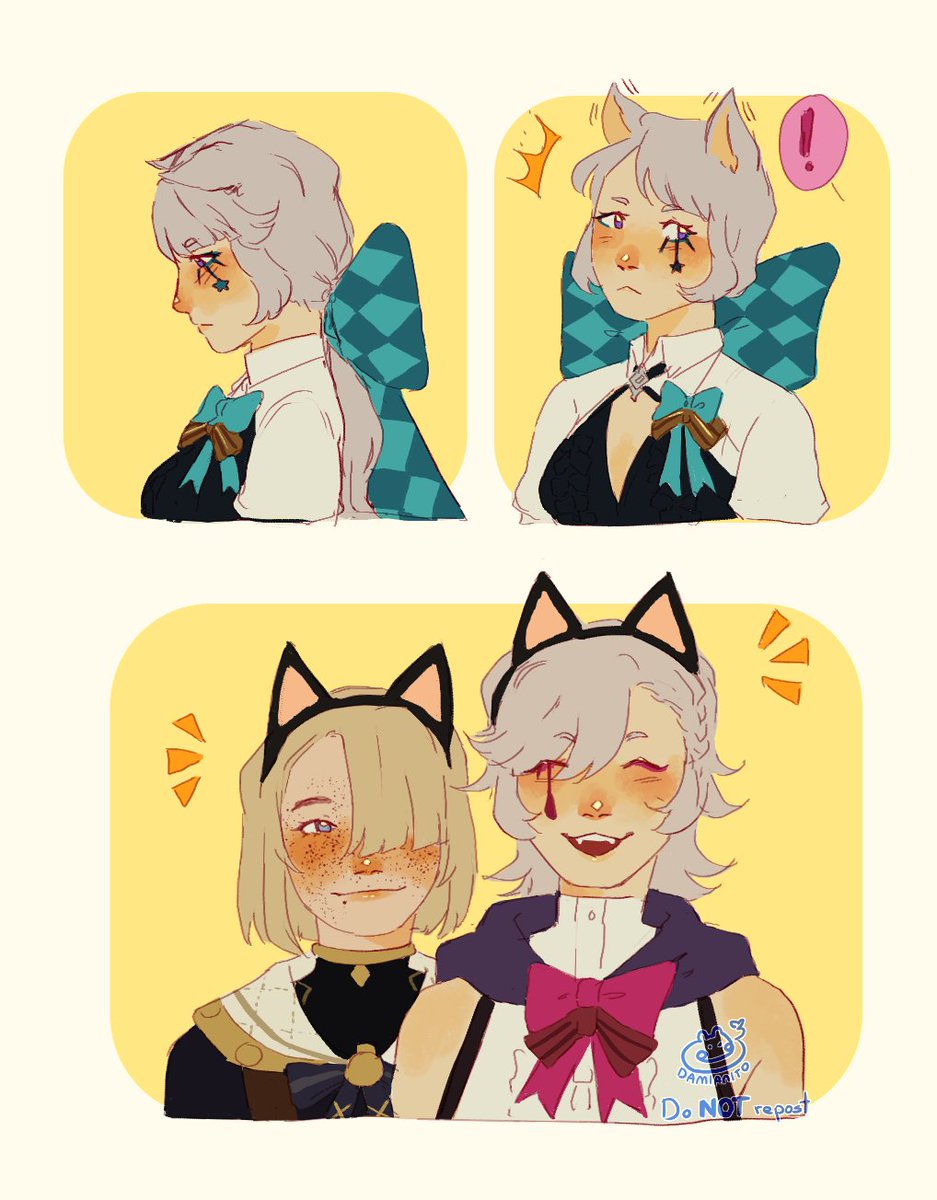 Collective meow

[#Genshinlmpact #原神 #Lyney #Lynette #Freminet]