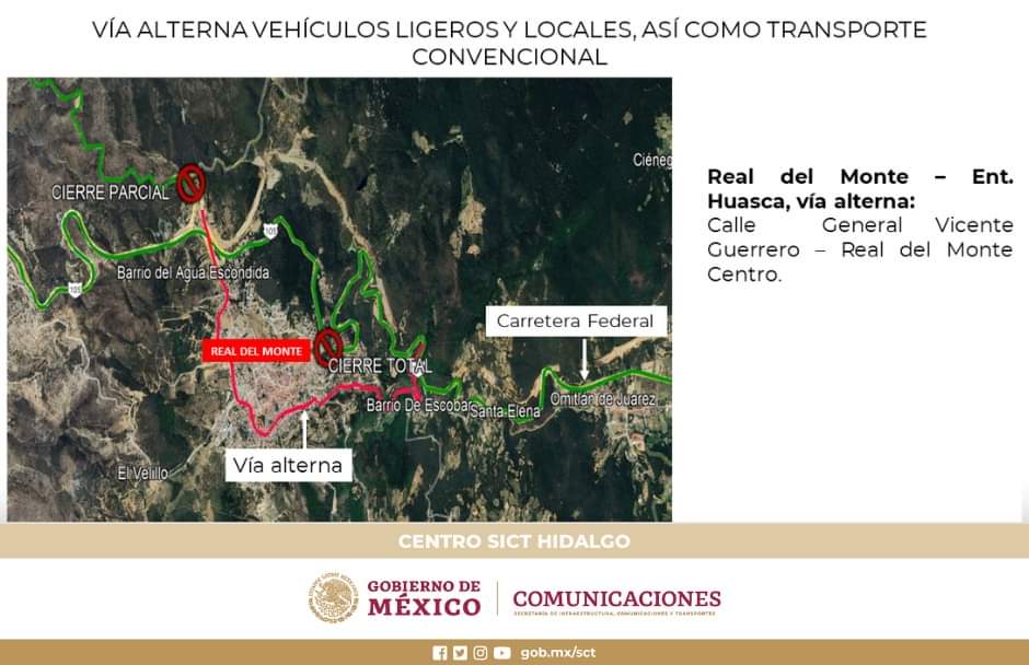 SICT_Hidalgo's tweet photo. 📷📷Toma precauciones y considera las vías alternas.
#SICTHidalgo #SICT #Huejutla #Huasca #RealDelMonte #Omitlan #Pachuca #CarreterasSeguras #SeguridadVial
2/2 https://t.co/fnLH2oaz5e