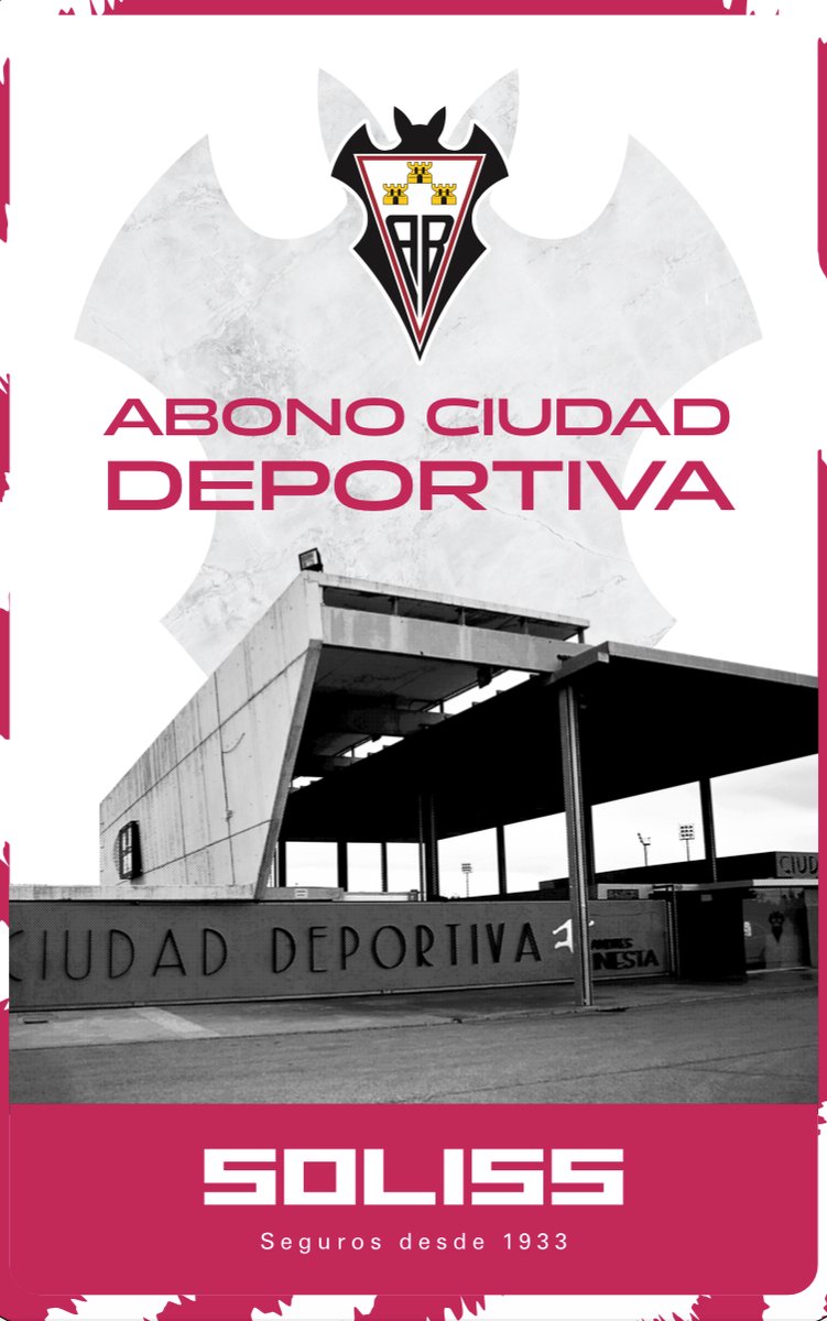 AlbaceteBPSAD's tweet photo. 𝔼𝕝 𝔸𝕝𝕓𝕒 𝕠𝕗𝕣𝕖𝕔𝕖 𝕖𝕝 𝔸𝕓𝕠𝕟𝕠 'ℂ𝕚𝕦𝕕𝕒𝕕 𝔻𝕖𝕡𝕠𝕣𝕥𝕚𝕧𝕒'

Por 35€, se podrá acceder a los partidos de los equipos de cantera albacetista y del Funda

Toda la info | https://t.co/m2Udy2yi7u https://t.co/tFGyAsPfs1