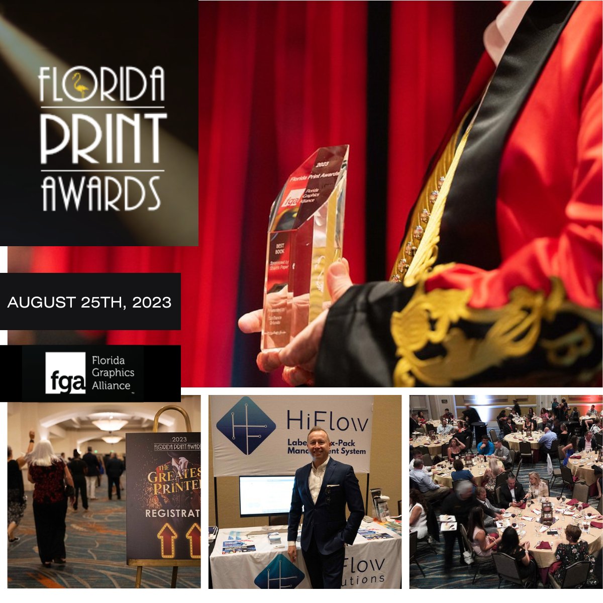 JackLafler's tweet photo. Celebrating the Florida Graphic Alliance's annual Print Award winners! August 23 in Orlando. https://t.co/czyDwKGbej