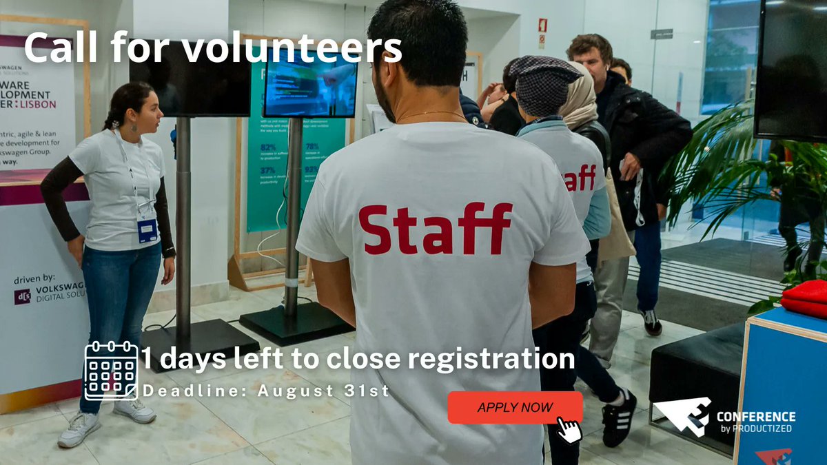 ProductizedConf's tweet image. 🗓️🚀 Just 1 day away! Prepare to make an impact as a volunteer at our upcoming event. Get ready to submit your application and embark on a rewarding journey with us.  
[forms.gle/Swc4heQKNo35ib…]
#Productized23 #SummerPosts #VacationVibes #BusinessInSummer #VolunteerImpact