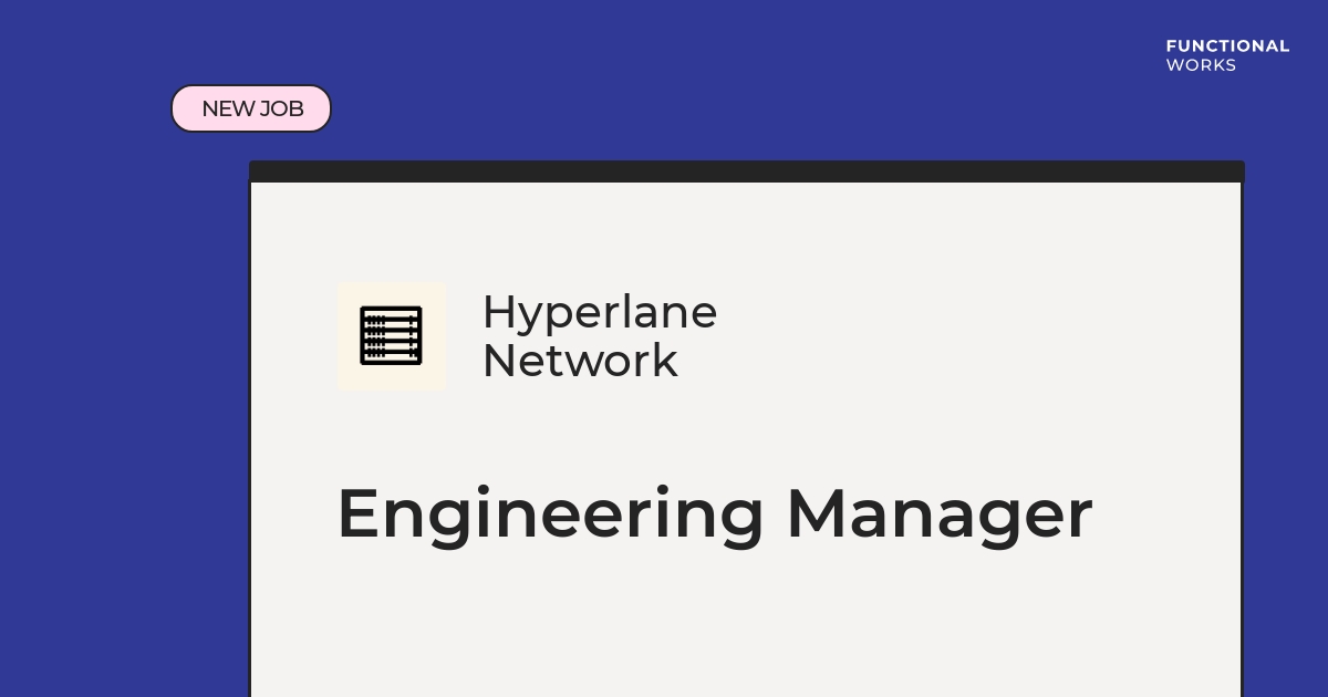 👉 Hyperlane Network is looking for a Engineering Manager working with TypeScript, Rust & Node.js Apply now or send to a friend! 🔥 functional.works-hub.com/jobs/engineeri… #london #typescript #rust