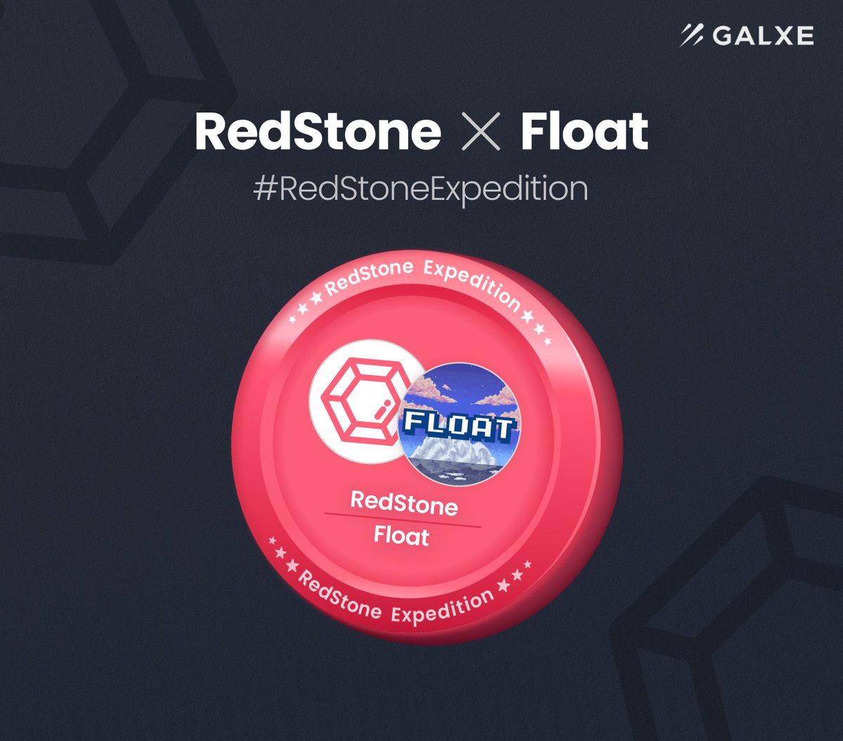 ⛏️ Calling all RedStone Miners!

Thrilled to unveil <a href="/Galxe/">Galxe</a> 3rd partnership campaign in collaboration with <a href="/float_shipping/">Float</a> for the #RedStoneExpedition

Get ready for an incredible journey ahead ♦️

Complete tasks to earn your exclusive partnership OAT 👇
galxe.com/RedStone/campa…