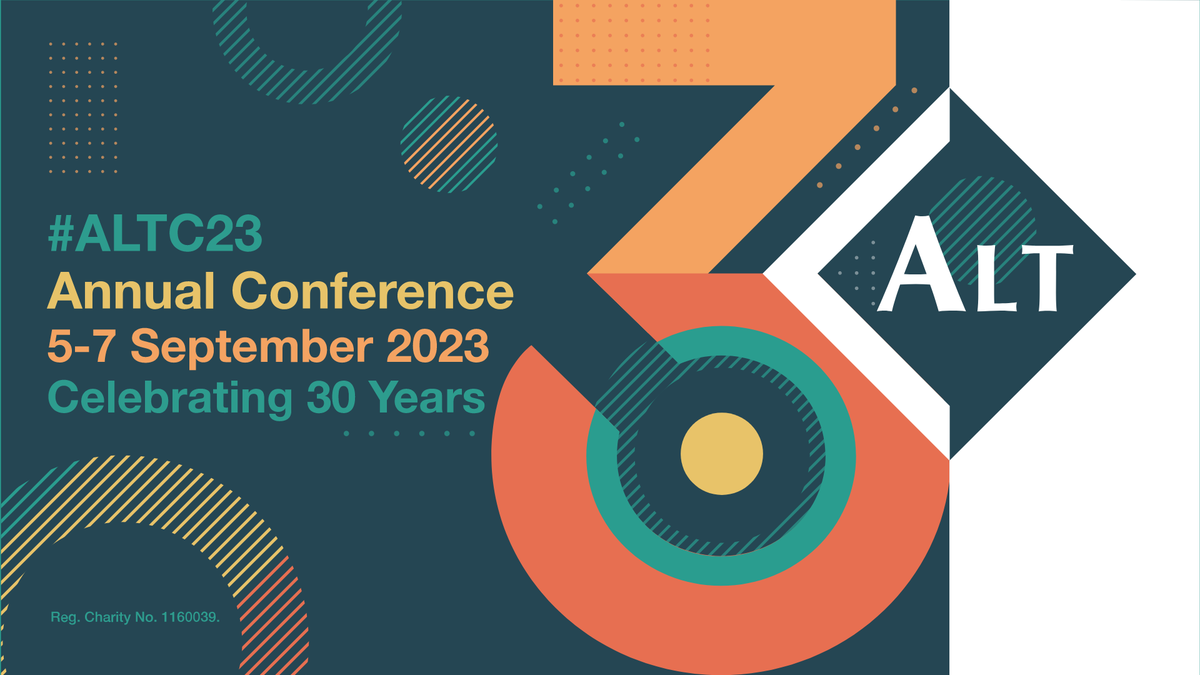 OERConf's tweet image. Join @Lawrie and @santanuvasant for a #ALTC23 themed @LTHEchat tonight at 20:00 BST. This #LTHEchat summer special takes a look back at 30 years of educational technology as @A_L_T celebrates its 30th anniversary #LTHEchat #ALTC #ALTC23