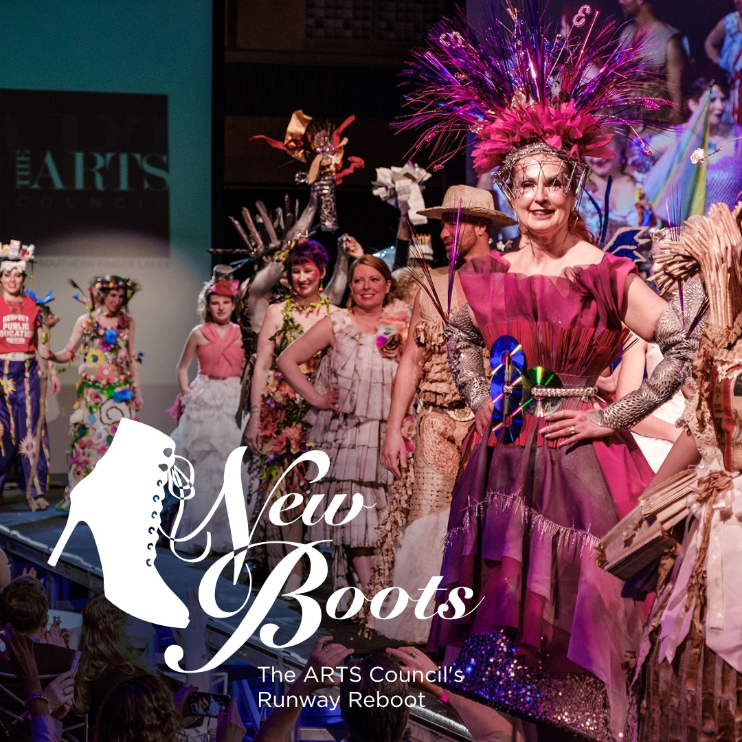 TheARTS's tweet image. Artists and Designers,
#CallForEntry! @TheARTS is thrilled to announce our fashion fundraiser is back! We can't wait to see your WOW looks for, "New Boots: The ARTS Council’s Runway Reboot." Apply by October 6, 2023.

Details, key dates, and application @ bit.ly/ARTSNewBoots