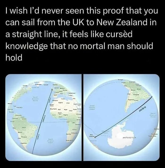 You don't need a compass for this journey...well, maybe you do🌍⛵ #MemeDay #LaughSmarter