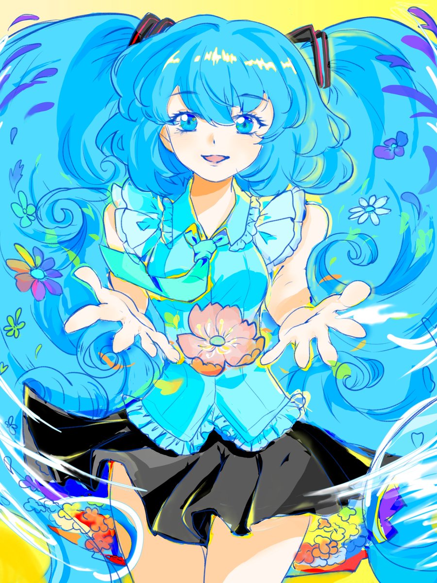 初音ミクお誕生日おめでとうございます！！
all flower to you.

#初音ミク 
#初音ミク生誕祭2023 
#miku16th 
#VOCALOID 
#初音ミク16周年