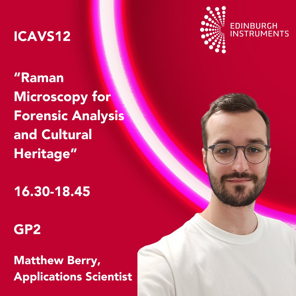 Edinst's tweet photo. #ICAVS has been fun so far! But we're only getting started.
From 16:30-18:45, catch Matthew at the poster session.
He'll be at GP2 to answer any burning questions that you have for him.
You might also be able to snag a pair of our famous sunglasses! https://t.co/kQMhDCdRca