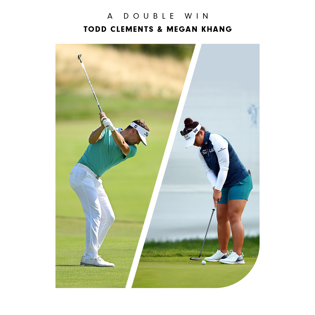 FootJoyEurope's tweet photo. ๐Giveaway๐
When FJ wins, you win.
Todd Clements and Megan Khang secured maiden wins in FootJoy shoes over the weekend. Shop their looks and enter to win here https://t.co/ST6TYPeMG9
#FJWYW #PremiereSeries #FJFuel #StaSof https://t.co/RsaNixkCn0