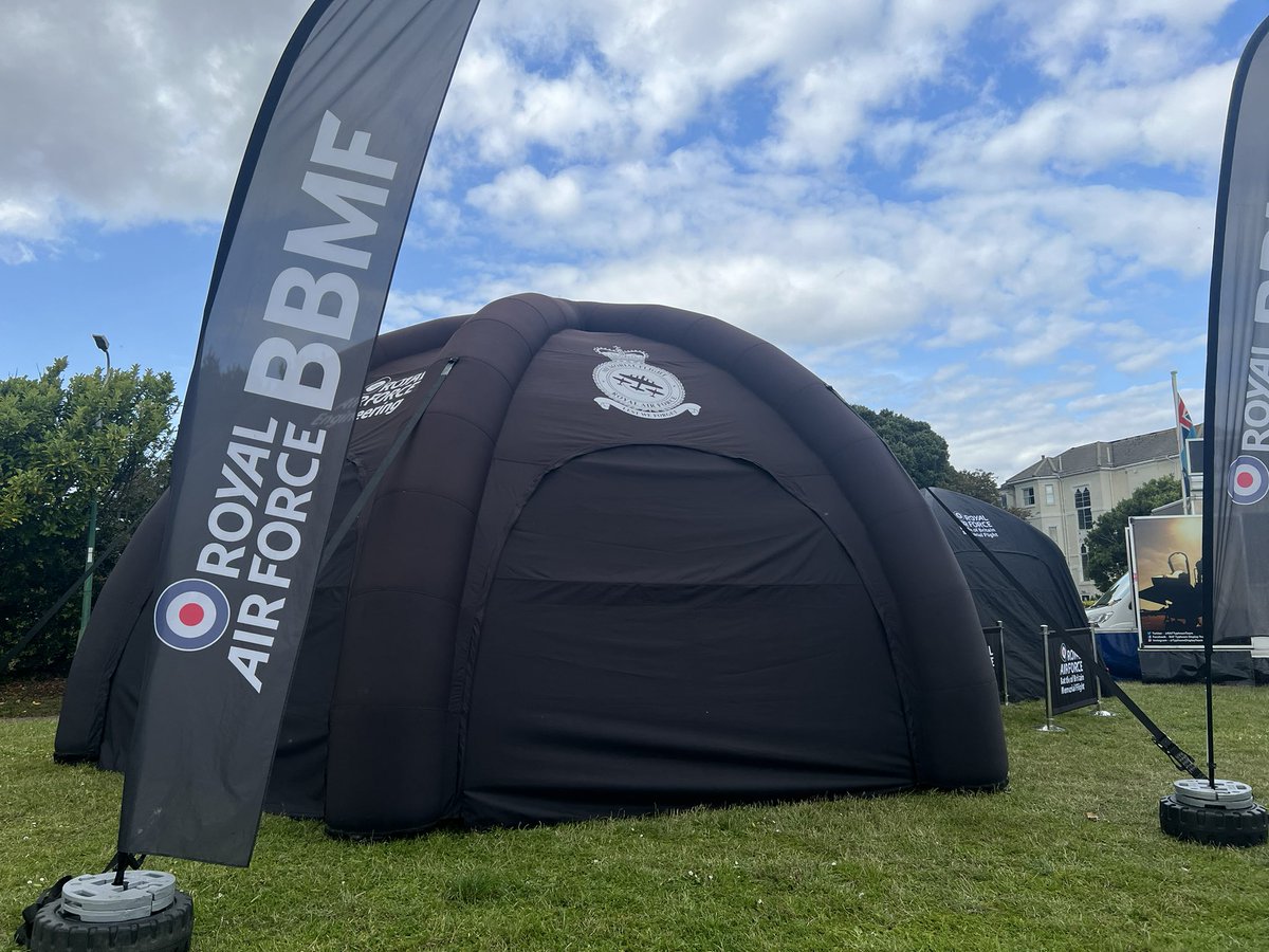 All set up. Come and see us all at Bournemouth this time. #bbmf #bmthairfest