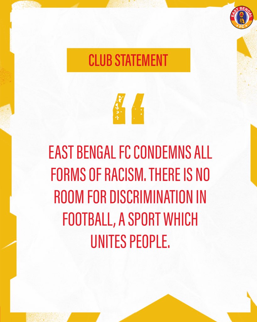 eastbengal_fc's tweet photo. 🚨 𝐂𝐋𝐔𝐁 𝐒𝐓𝐀𝐓𝐄𝐌𝐄𝐍𝐓 🚨 https://t.co/K0PFdA0Jd7