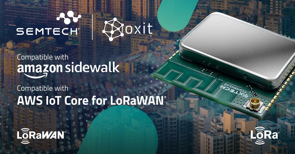 #NEWS 📣 We are thrilled to announce our collaboration with @oxitofficial, to simplify #IoT device connectivity with seamless integration to AWS IoT Core for @amazon #Sidewalk or AWS IoT Core for #LoRaWAN! Read the full press release to learn more: hubs.la/Q020H44P0