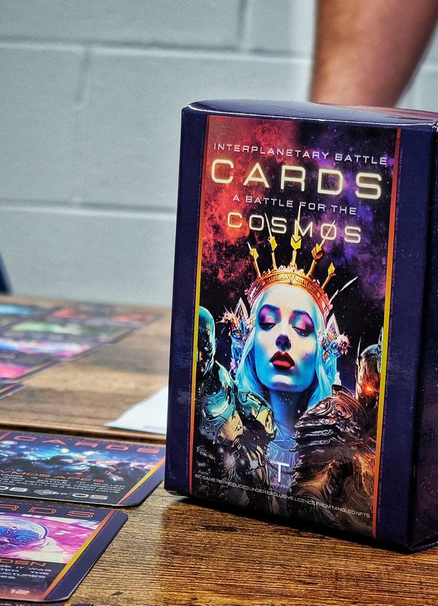 TangledVentures's tweet photo. INTERPLANETARY BATTLE CARDS 🪐⚔️🛡
Physical Edition - V0.3 Concept. 

Check out 📸📸📸 of the IRL #IBCGame out in the WILD 👀

Team @TangledVentures 🪢
#NextTierHQ #HobbyHub #TheArray #TopEndAustralia 🇦🇺 https://t.co/1i8LRYwgZM
