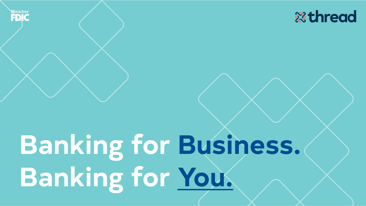 bank_thread's tweet photo. Thread Bank offers simplified banking for business AND life. Move your accounts to the new Thread Bank and access all your banking resources in one place with one easy login. Click the link in our bio to discover how our services can help you. https://t.co/zIkjfI4AoC