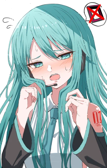 #初音ミク生誕祭2023 #初音ミク「マ、マスター...こっち見ないでください」 