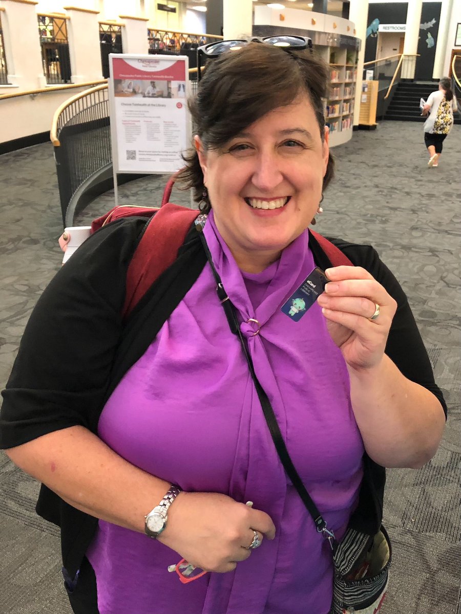 ByWaterSolution's tweet image. We’ve been having the most fun training at the Chesapeake Public Library! Donna even got a FUN card just in time for Library Card Sign Up Month!
#librarycard #librarycardsignup #libraries
