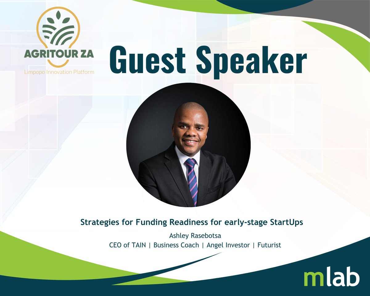 AgriTourZA's tweet photo. Meet our guest speaker for our first in-person Demo Day  #AgriTourZA #StartupDemoDay https://t.co/VPFidflOiv