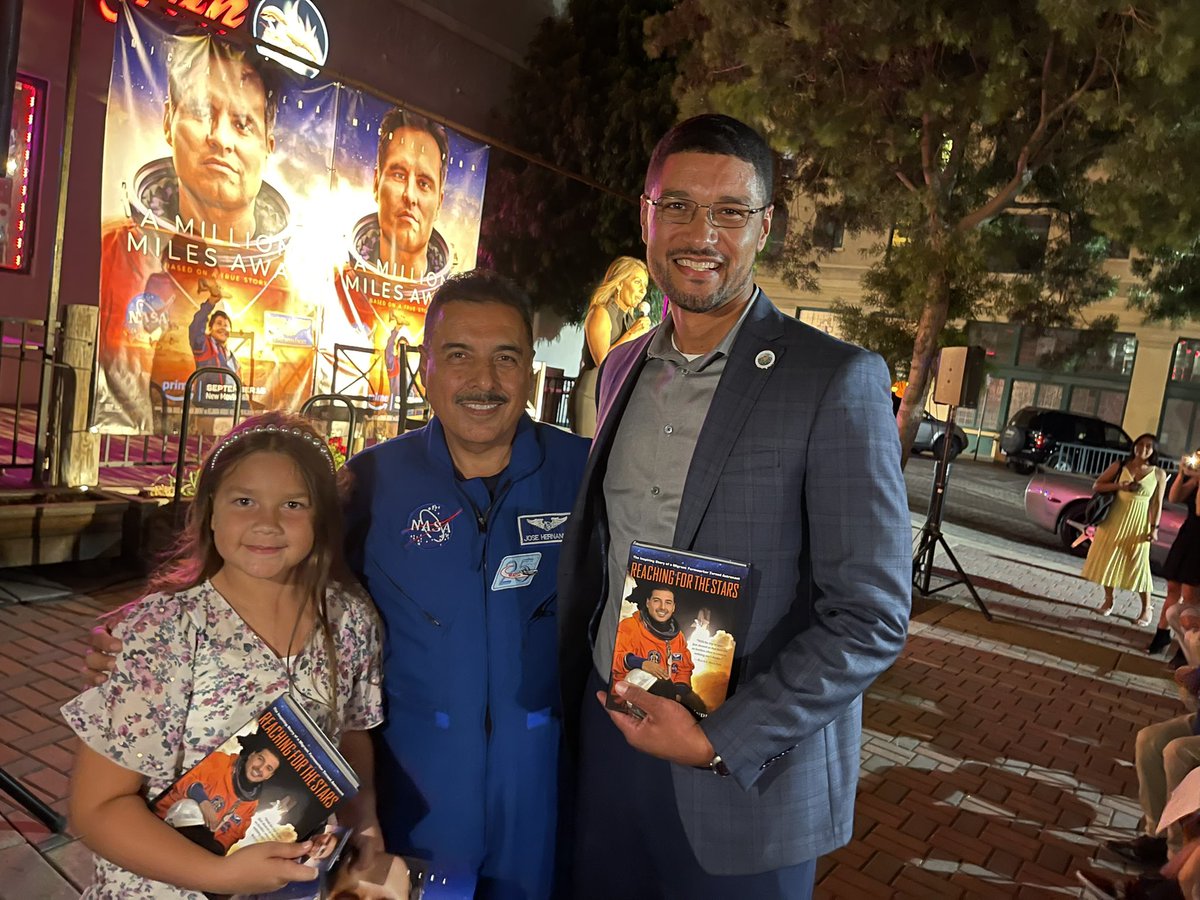 My niece and I had a blast🚀 celebrating Stockton Hero Astronaut Jose Hernandez at the @PrimeVideo premier of “A Million Miles Away.” We left inspired and encouraged by this truly #Stockton story of grit and determination to achieve big dreams. Watch it on @PrimeVideo 9/15!