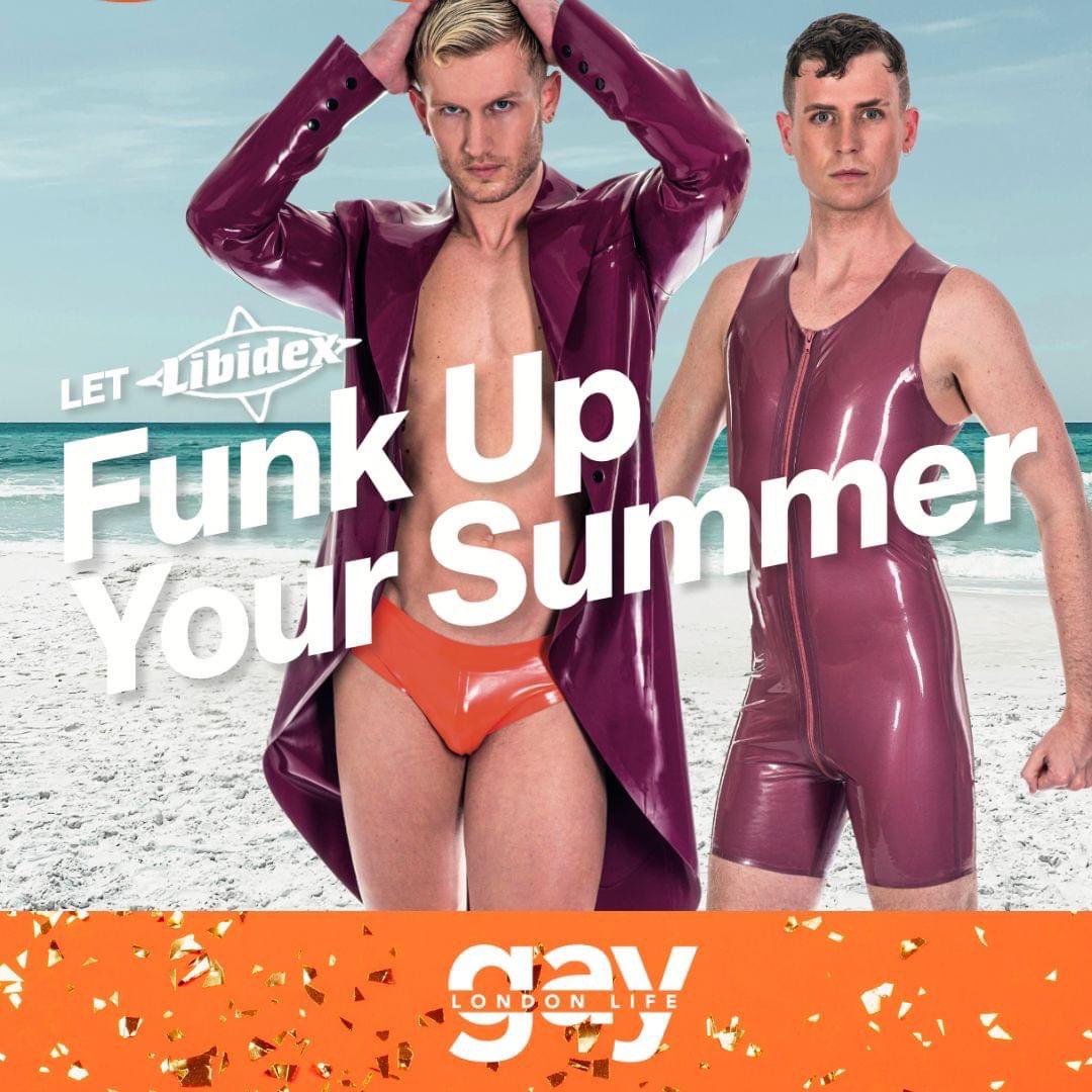 SQUEAK CHIC: Time to find that statement piece and funk up your Summer at our cover stars @LibidexLtd!

➡️ gaylondonlife.co.uk/squeak-chic-ti…