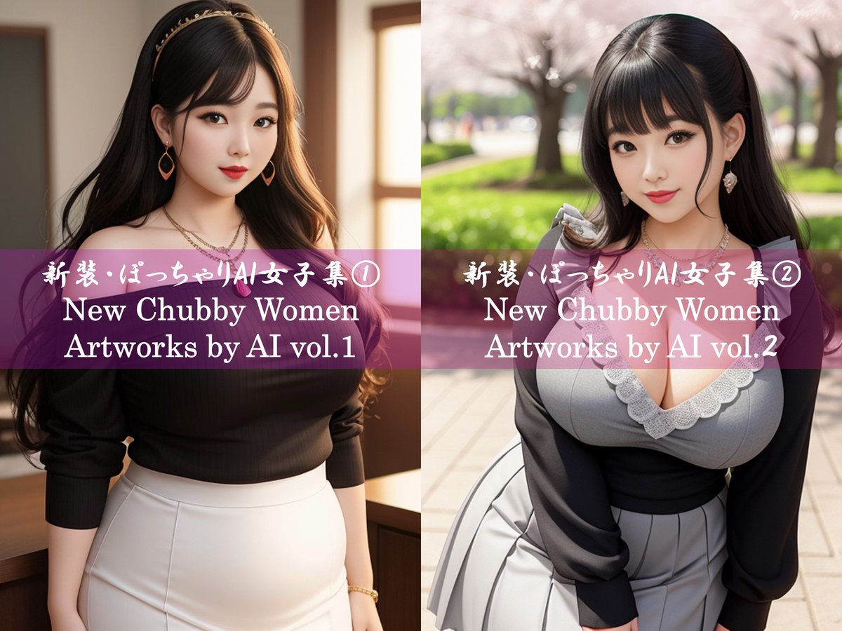 fukuyokan_AI's tweet photo. New artworks are released!
新装・ぽっちゃりAI女子集①～⑥、kindleにて発売開始いたしました。是非ご覧ください。
https://t.co/xxPTYQYQcP https://t.co/3X2jhFOCWu