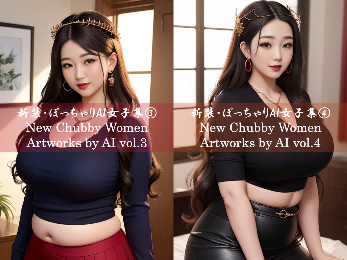 fukuyokan_AI's tweet photo. New artworks are released!
新装・ぽっちゃりAI女子集①～⑥、kindleにて発売開始いたしました。是非ご覧ください。
https://t.co/xxPTYQYQcP https://t.co/3X2jhFOCWu