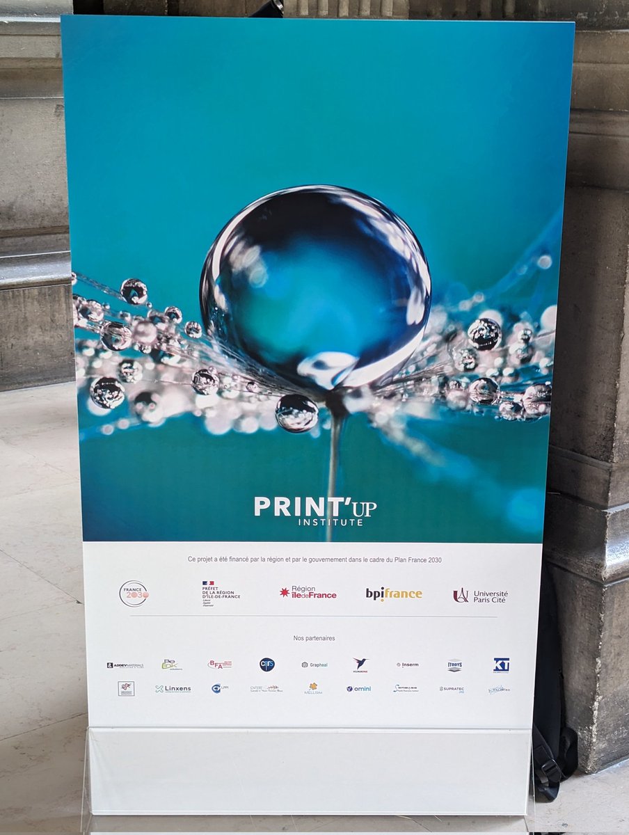 S_Louisia's tweet photo. Initiative Print'UP Institute @ITODYS_lab possible grâce aux financements @sup_recherche @iledefrance et @univ_paris_cite via l'AAP SESAME Filières France 2030. Une subvention d'1M€ pour développer la filière électronique imprimée pour la santé en IDF. https://t.co/yRlFSXnAW6