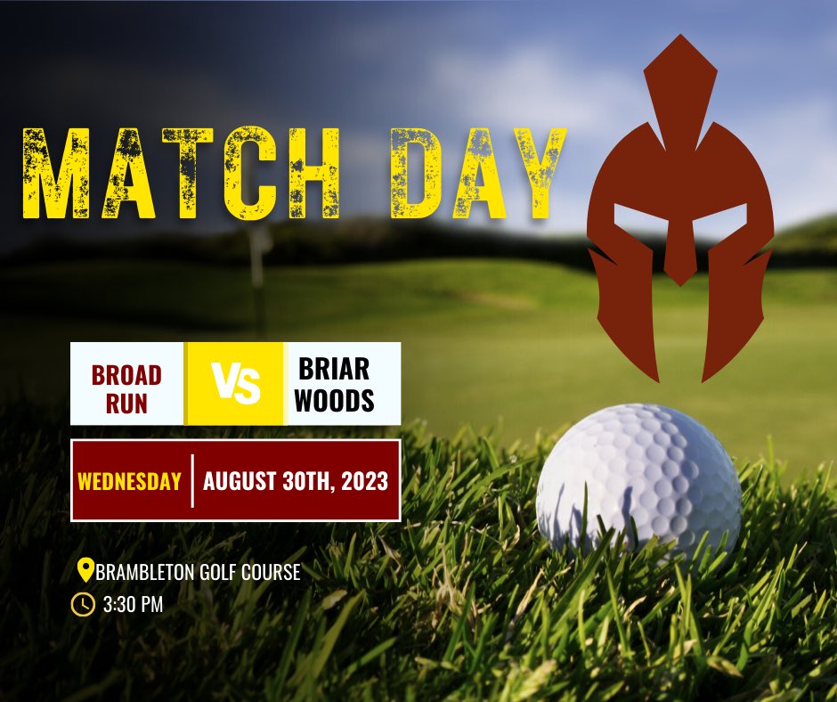 It’s match day vs @briarwoods_golf!