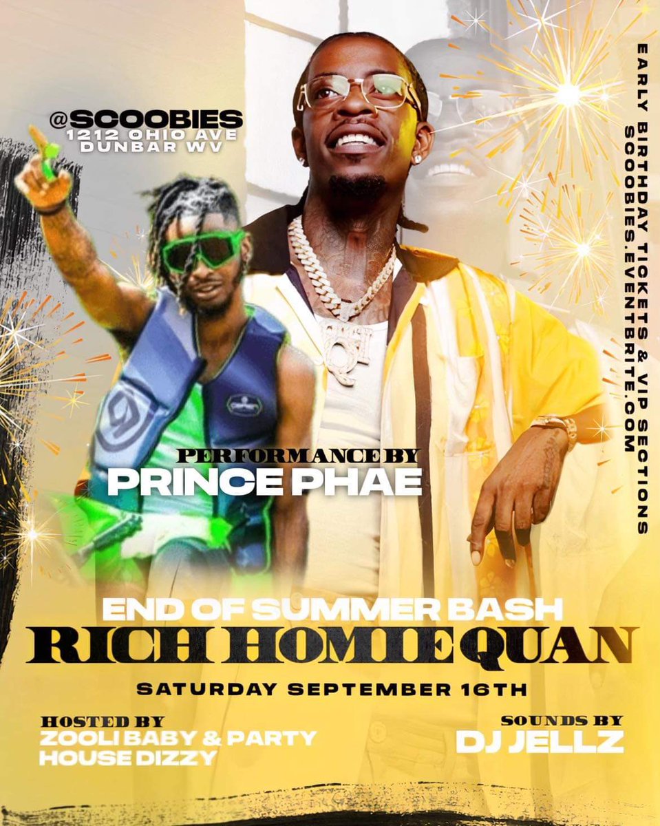 RealPrincePhae_'s tweet photo. I’m a gangsta, gangsta, gangsta, gangsta, gangstaaa 💜
LIVE performance by the ONE & ONLY @RealPrincePhae_ 🔥🔥🔥 GET THOSE early bird tickets while they last‼️😎
#BackOutsideBoyz #LITSquad #EndOfSummerBash https://t.co/dFo9cmbM5A