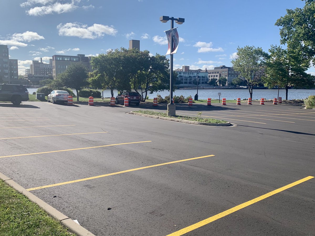 It may look like the north guest parking lot is complete however it is not. If you see barrels/caution tape it is for your safety &amp; that of the work crew. Please don’t park after business hours or overnight so project work is not delayed. Thank you! #safety