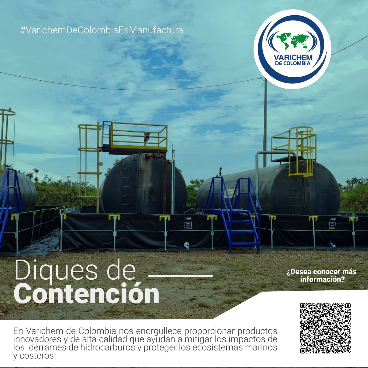 VarichemCol's tweet photo. #VarichemDeColombiaEsManufactura
Diques de Contención 👷🏻‍♂️👷🏻‍♀️💙
En Varichem de Colombia nos enorgullece proporcionar productos innovadores y de alta calidad que ayudan a mitigar los impactos de los derrames de hidrocarburos y proteger los ecosistemas marinos
y costeros. https://t.co/VVzKHq7JU7