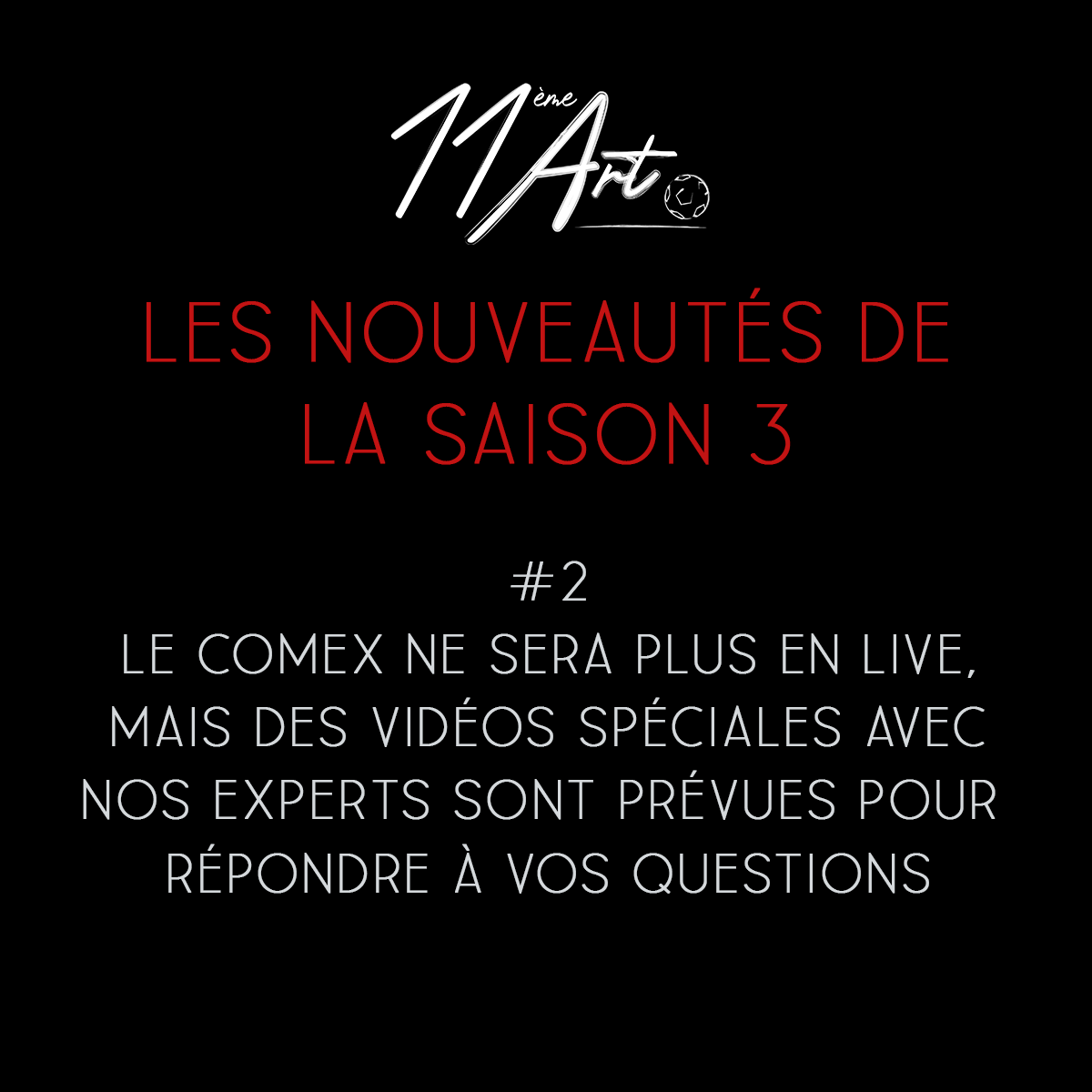 LeComex_'s tweet photo. Le Comex is back !
 Le fond reste le même mais la forme change un peu ! ⤵️

1. Nous avons décidé - pour des raison techniques - d'arrêter le format live pour repasser uniquement sur un format audio, disponible le mardi matin tôt !

2. Des capsules vidéos spéciales seront ...

1/2 https://t.co/iXHAXdgt6g
