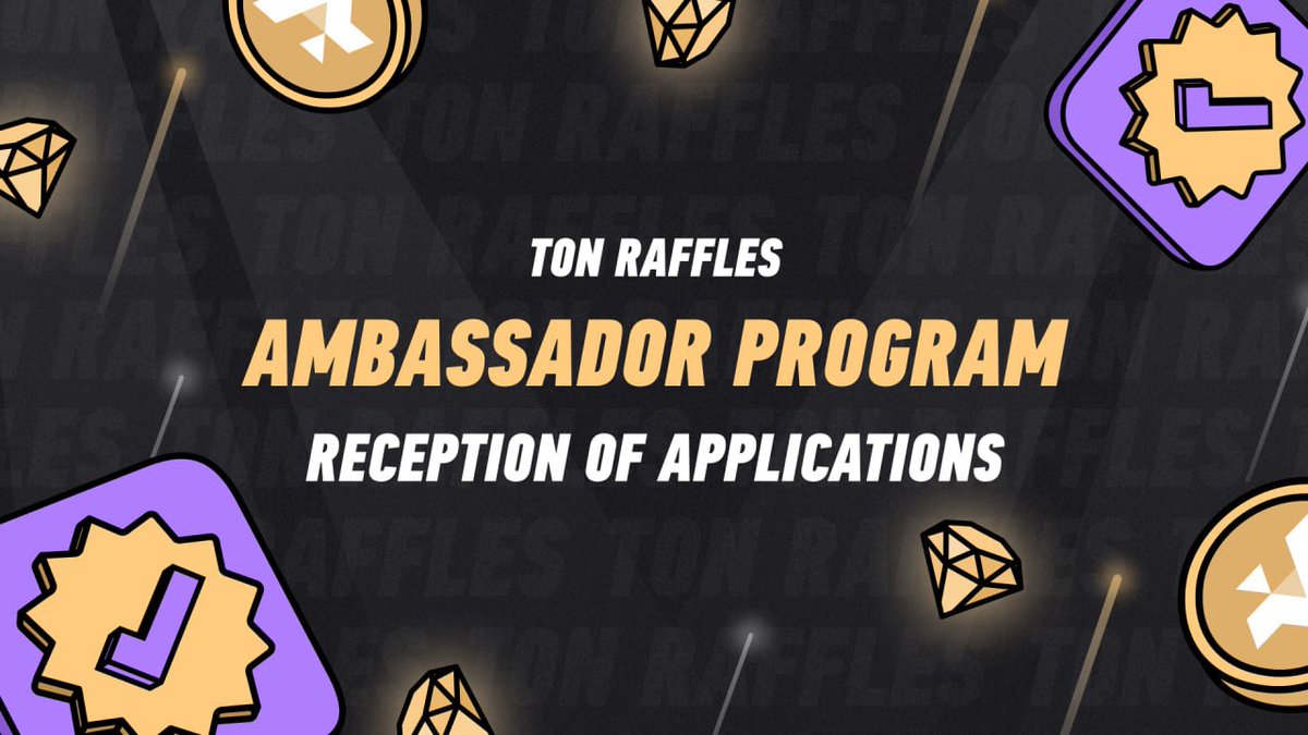 TonRaffles's tweet photo. TON RAFFLES #AMBASSADOR PROGRAMM

💰 What you will get:
🛂 Raff Club NFT Pass Starter Package
➕ Every second rewards in $RAFF token.
🤝 Opportunity to work with an international team

Follow the link - https://t.co/lsdxUe8JVD , and fill out the application form, tell us about yourself and your experience!