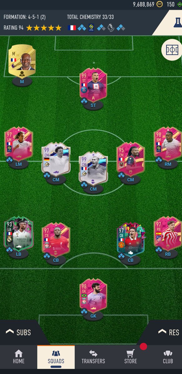 mitchj05's tweet photo. @FIFA22_INFO Not bad considering I still have 9m coins to use... https://t.co/vmyMFEpQGV
