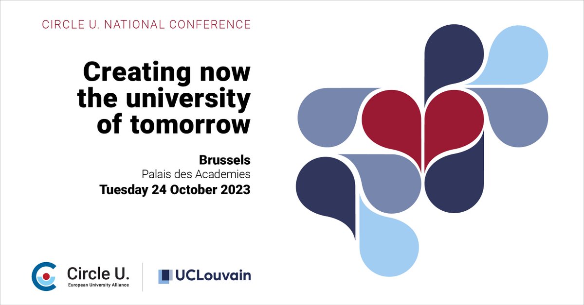To what extent are Alliances of #EuropeanUniversities actually transforming #highereducation & #research? Circle U. & @UCLouvain invite you to join the debate! 🗓️24 October 📍#Brussels or💻 Register by 1⃣5⃣ September Info➡️shorturl.at/ntGS3 #CircleU2023
