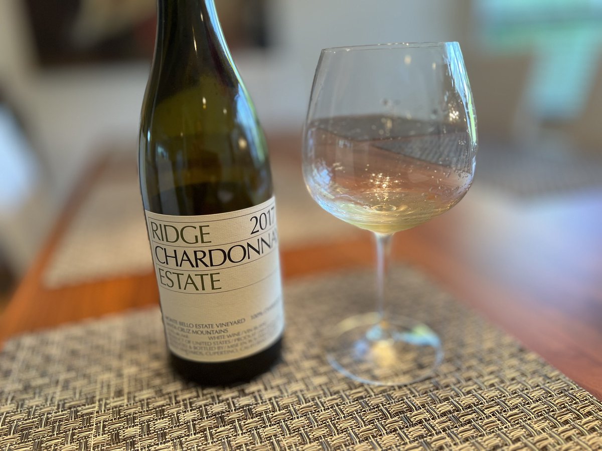 See my latest review of Ridge 2017 Estate Chardonnay on my YouTube channel @RidgeVineyards #chardonnay #wines #winereviews