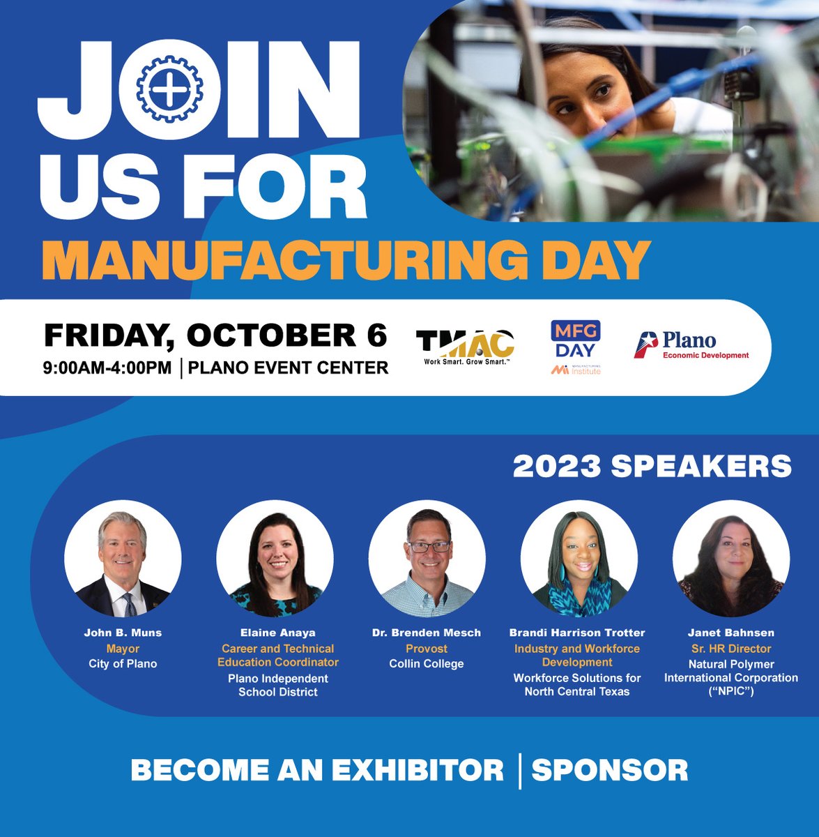 Calling all manufacturing companies! 🛠️Don't miss out this incredible opportunity to shape the future of your workforce. Register now for our upcoming #ManufacturingDay on 10/6/23 that is focused on developing the next generation of talent in the industry: rb.gy/j6s87