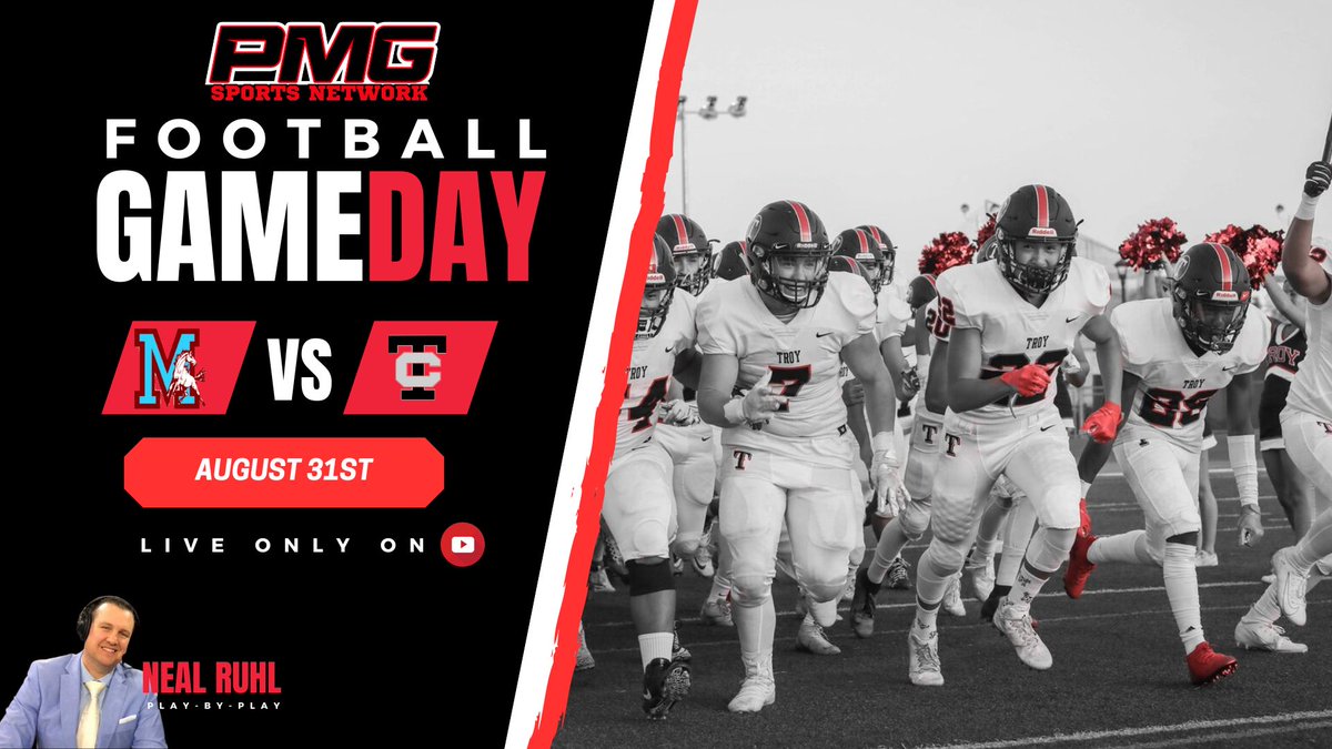 pmgsportsnet's tweet photo. FOOTBALL WEEK 2: @Troy__Athletics VS DETROIT MUMFORD IN @MHSAA 🏈

WATCH HERE TOMORROW AT 7PM👇👇👇
https://t.co/tU38kUyDxS…

JOIN @nealruhl ON THE 🎙️

@misoccernetwork @OAAscores @MIPrepZone https://t.co/R8YYedbgZt