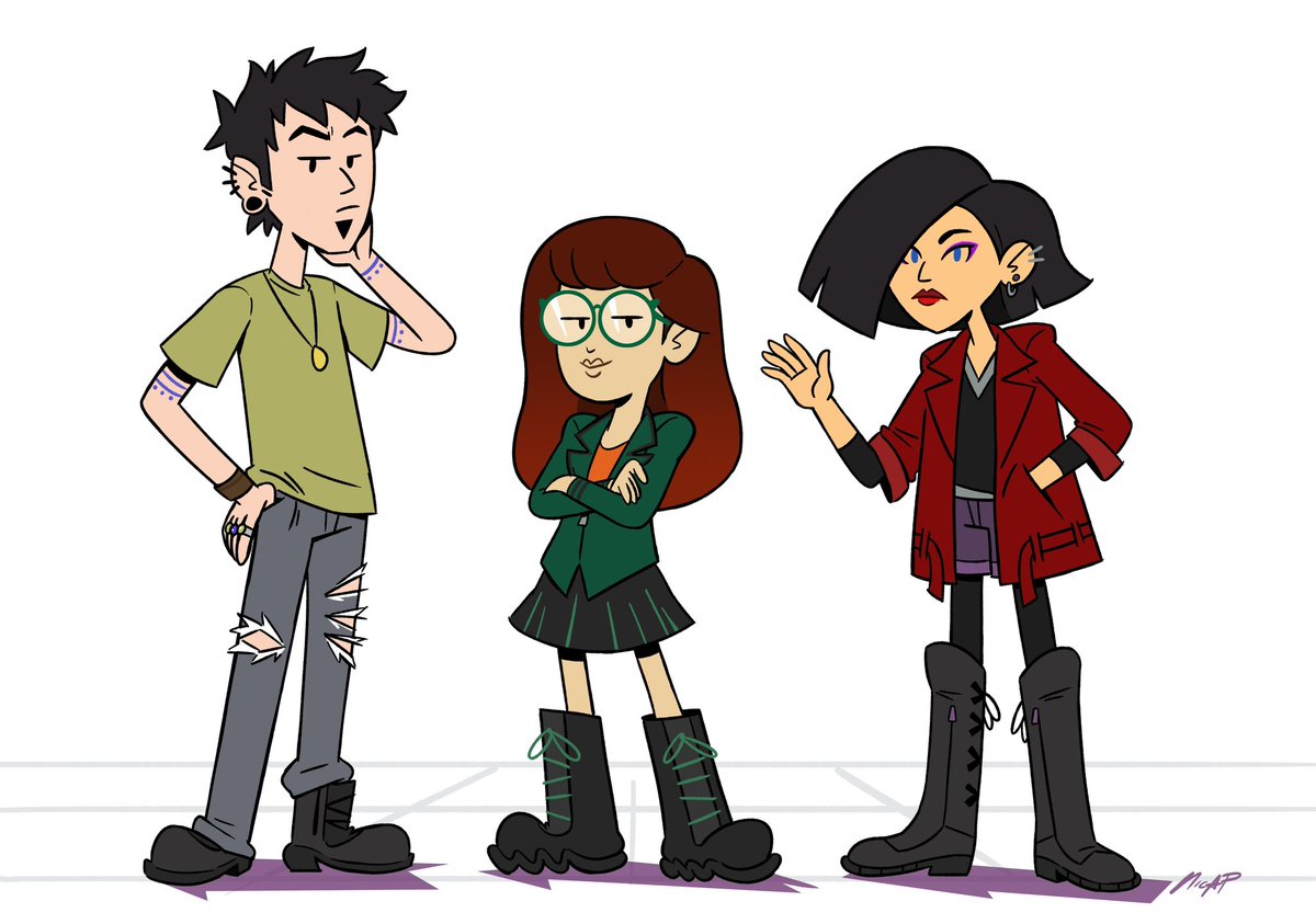 Who knows this trio? I was chatting with a buddy about Daria and decided to do a redesign for fun.