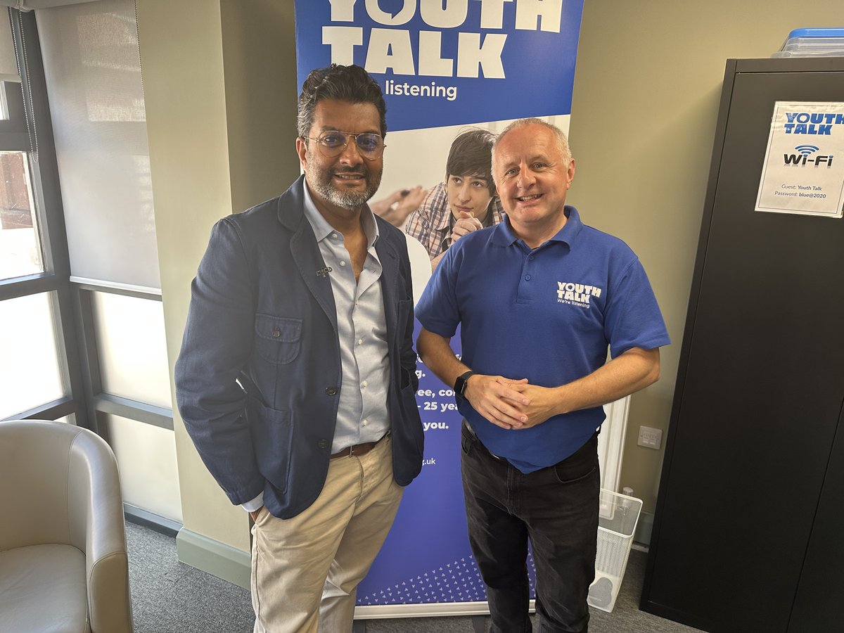 Youth Talk CEO (@youthtalkceo) on Twitter photo Thank you <a href="/ashishskynews/">Ashish Joshi</a> <a href="/SkyNews/">Sky News</a> for visiting Youth Talk today to hear about the issue of the huge demand on mental health services and the vital work of <a href="/Youth_Talk_SA/">Youth Talk</a> in supporting the growing numbers of young people struggling with their mental health. #mentalhealth #charity Thank you <a href="/ashishskynews/">Ashish Joshi</a> <a href="/SkyNews/">Sky News</a> for visiting Youth Talk today to hear about the issue of the huge demand on mental health services and the vital work of <a href="/Youth_Talk_SA/">Youth Talk</a> in supporting the growing numbers of young people struggling with their mental health. #mentalhealth #charity