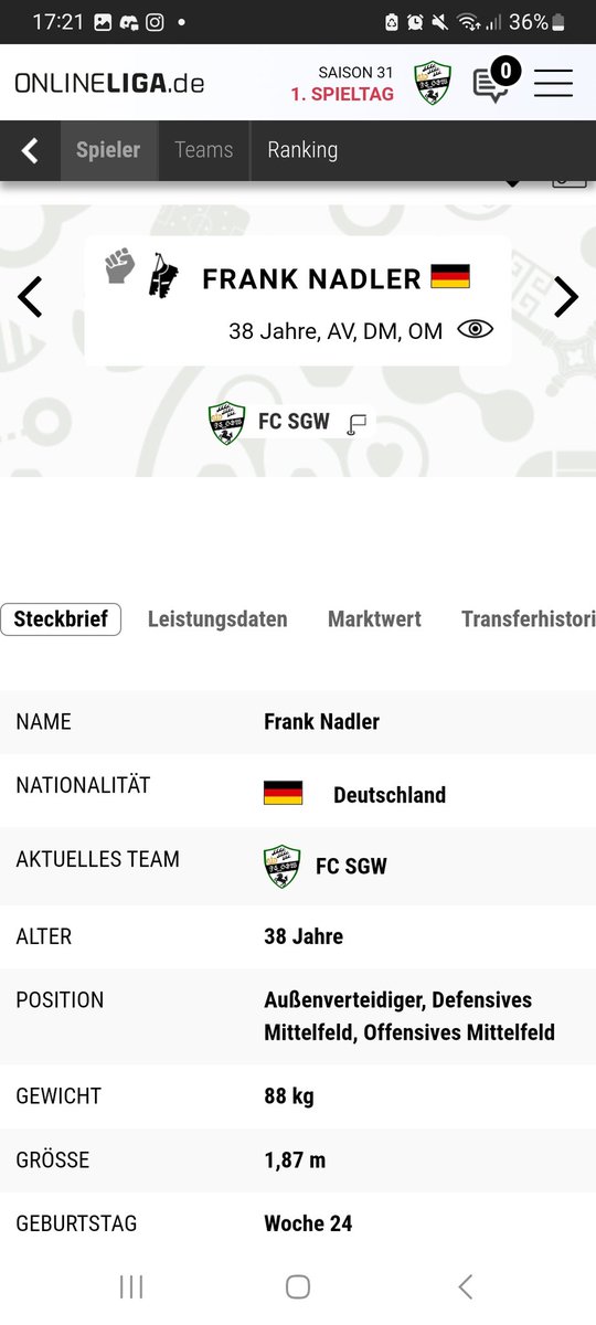 Noch 2 Saisons dann endet eine Ära, die Natter, der Capitano geht von Bord - mit dann stattlichen 40 Jahren, weit über 500 Spielen und weit über 100 Toren ! Eine Legende die nicht vergessen wird !😪🥲🫠