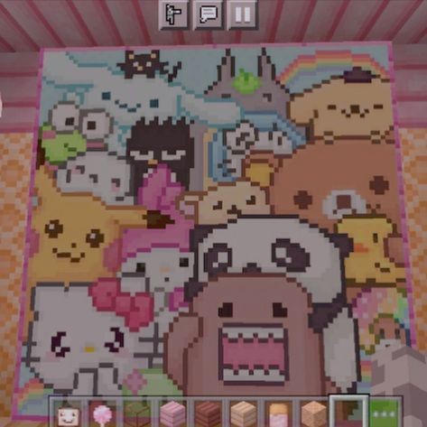 lovesickdoe's tweet photo. sanrio in minecraft https://t.co/qJtra0pGRX