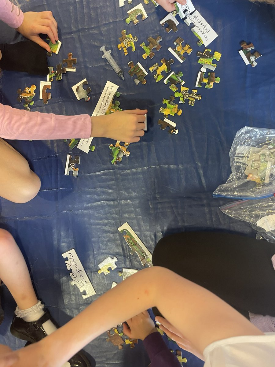 BoghallPSch's tweet photo. “Thank you Buddies!”

P7 &amp; P1 spent a lovely afternoon together exploring some of our amazing #StorySacks 📚we really enjoyed working together to play with all of the activities for each book like the puzzles or sorting games! @wl_literacy @scottishbktrust https://t.co/AgjptmIjst