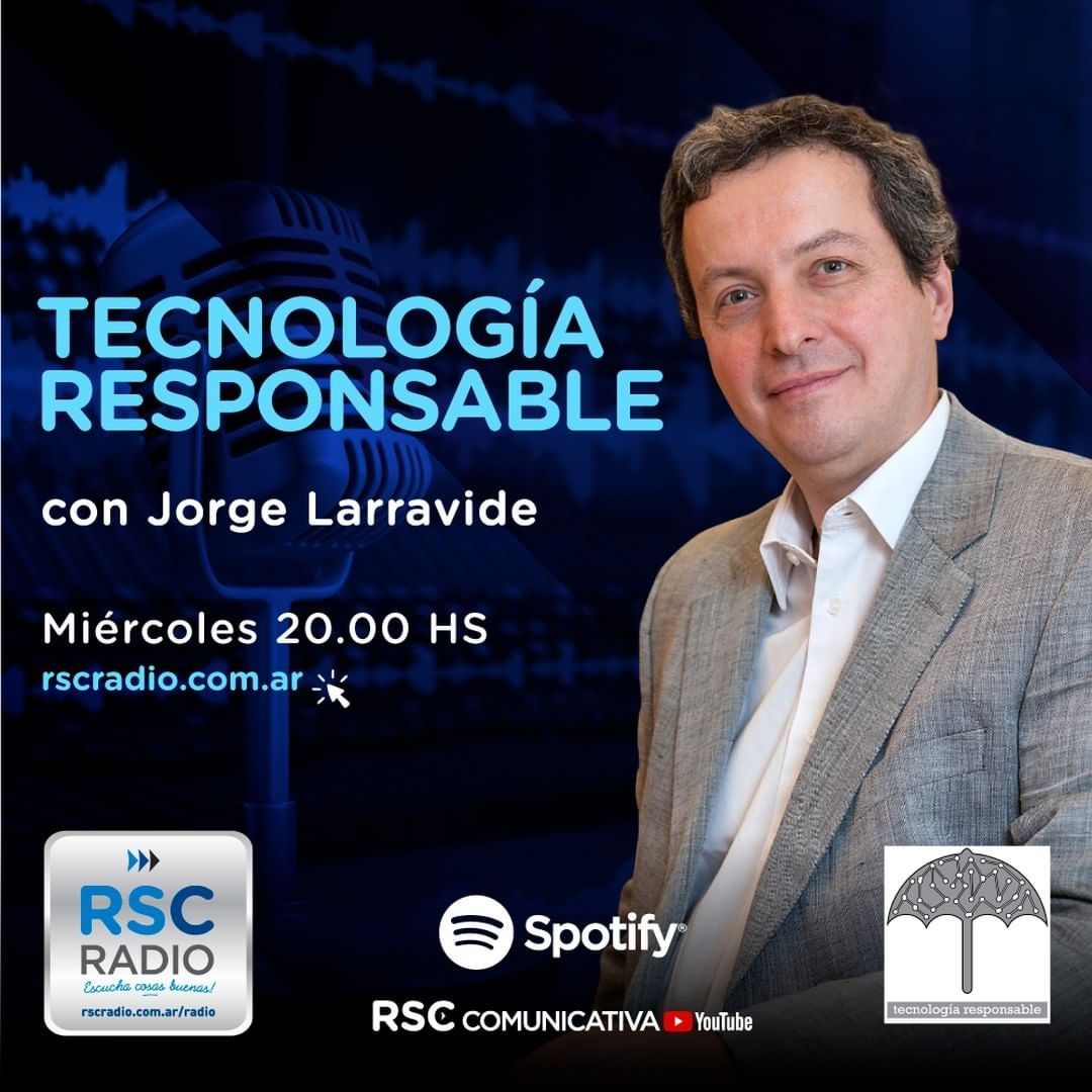 EN EL AIRE “TECNOLOGÍA RESPONSABLE” Con @jorgelarravide, un programa que siempre te sorprende con noticias, datos imperdibles, y excelente música. Escuchá: bit.ly/2ZHy9eH #escuchacosasbuenas