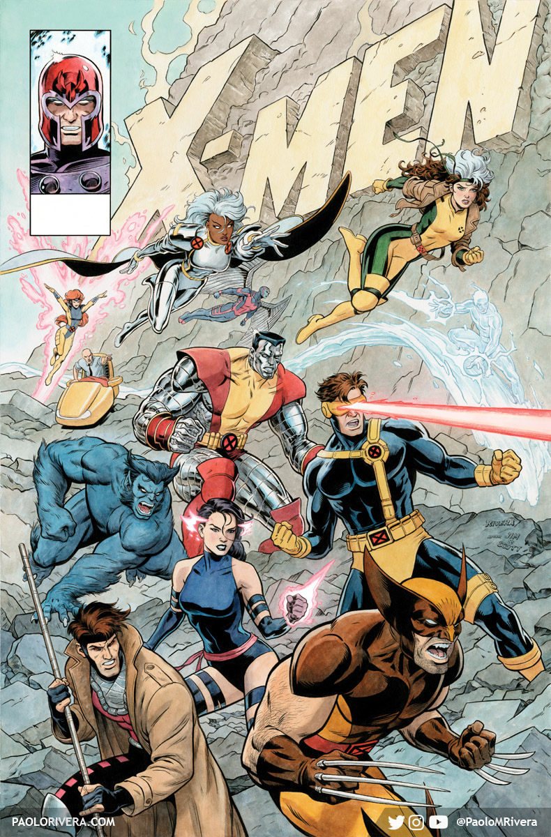 「#XMEN No. 27 is out 10/4! Inks by my Pop」|Paolo Riveraのイラスト