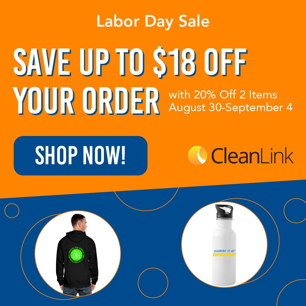 CleanLinkNews's tweet image. 🚨 Save Up to $18 Off Your Order! 🚨 Today through Labor Day, enjoy 20% off any two items in our CleanLink Merch Store! Don't let this limited time offer slip away! Shop now to save:
➡️ bit.ly/43OScWG
#labordaysale #laborday #merchstore #cleaning #cleaninghacks