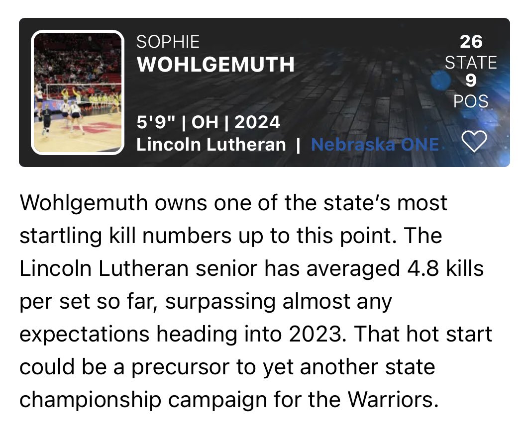 LL_Warriors_VB's tweet photo. @sophiwohlgemuth with the hot start! 🔥🔥🔥 https://t.co/VglHD6SMyb